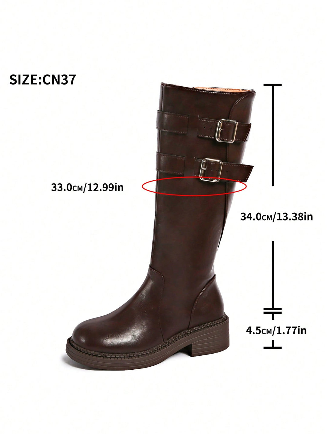SHEIN csizma, barna