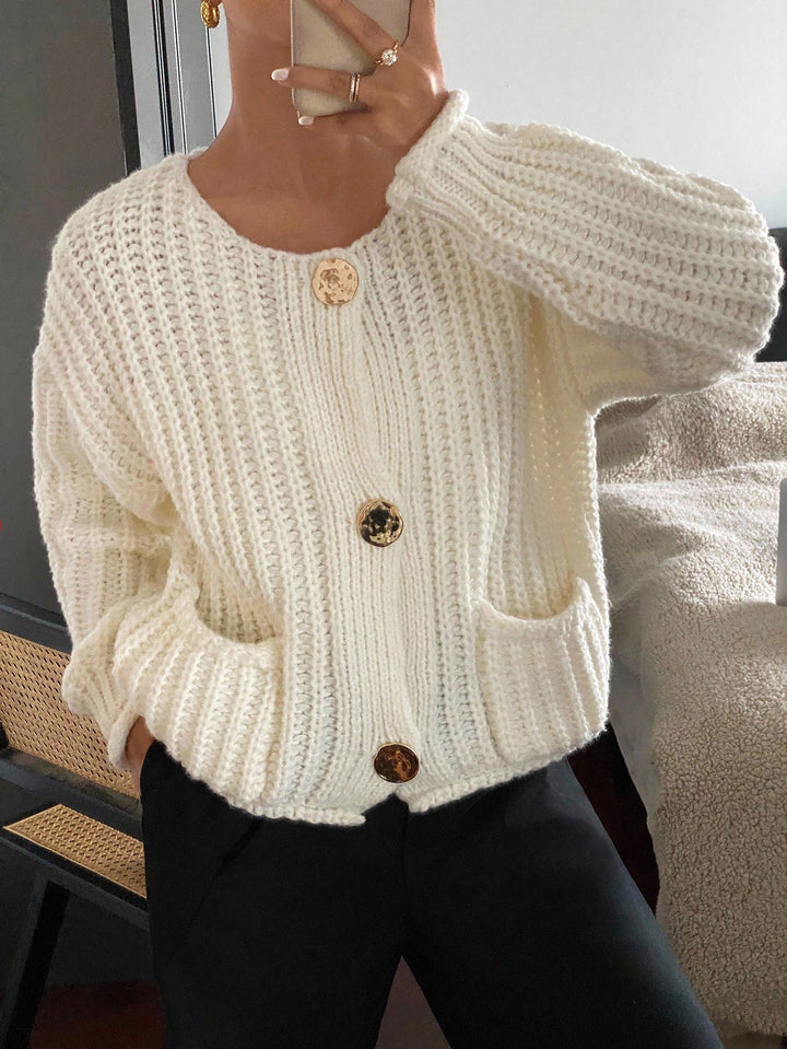 Cardigan SHEIN, portocaliu