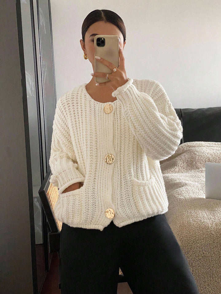 Cardigan SHEIN, portocaliu