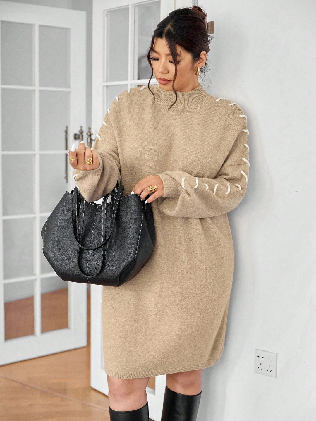 Rochie SHEIN, kaki
