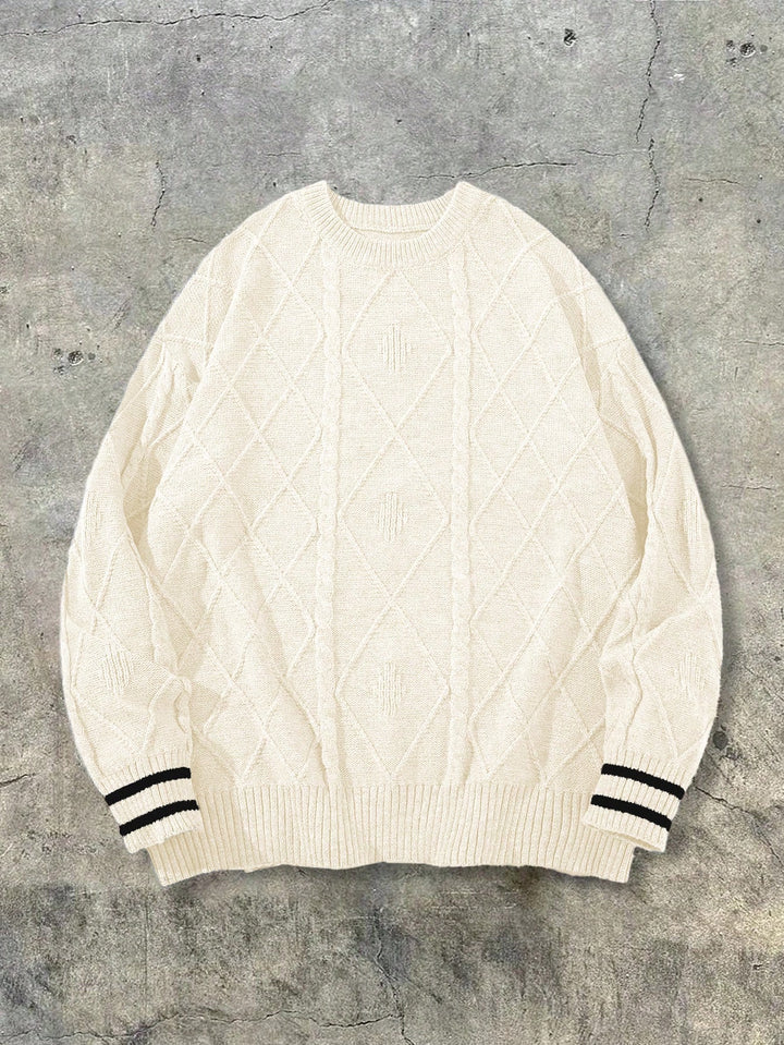 Pulóver SHEIN, krémszínű