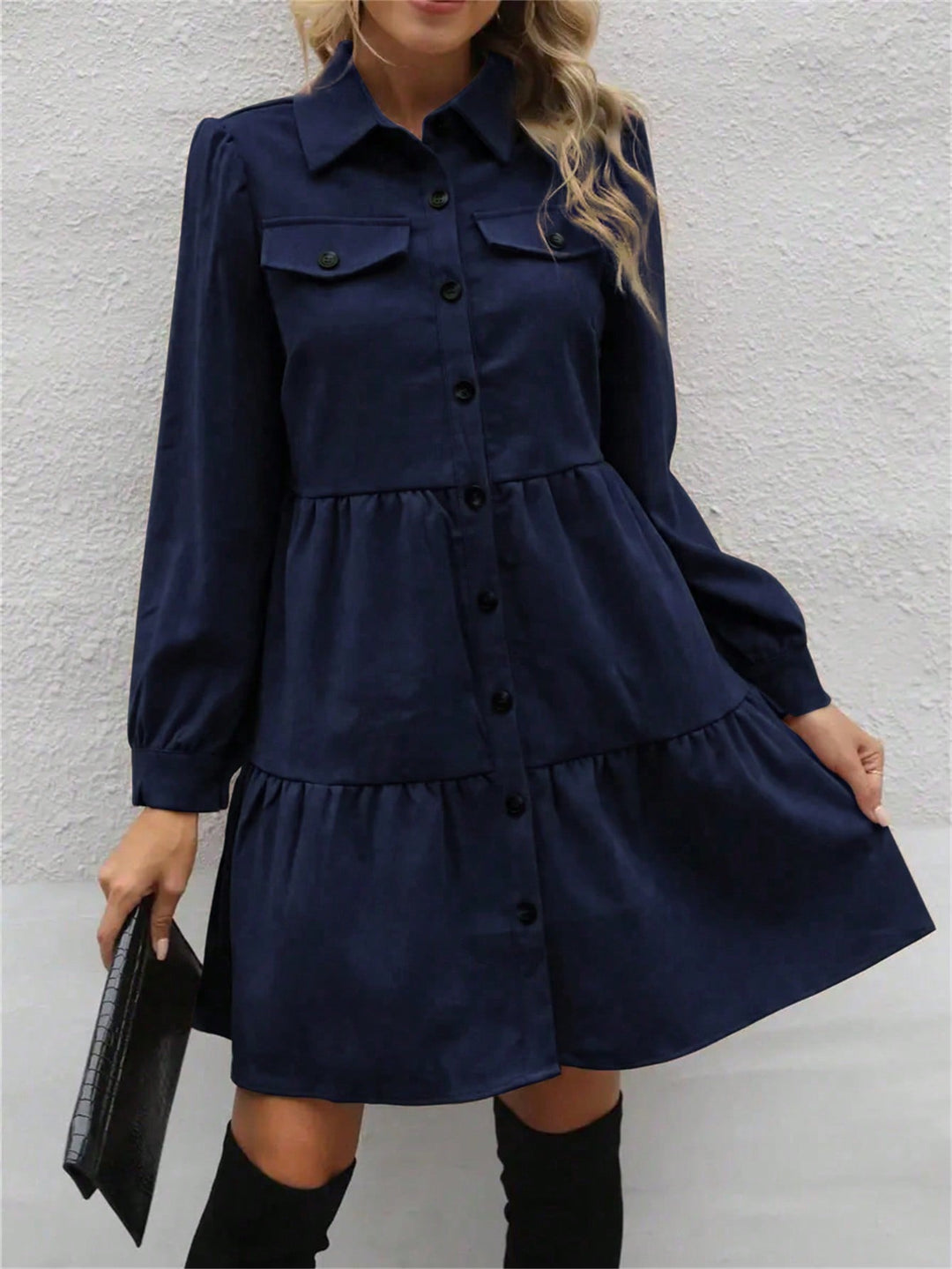 SHEIN, kék midi ruha
