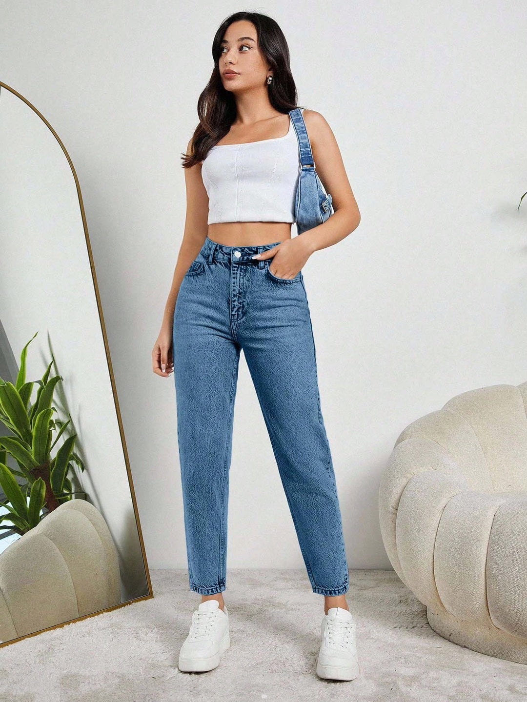Jeans SHEIN, albastru