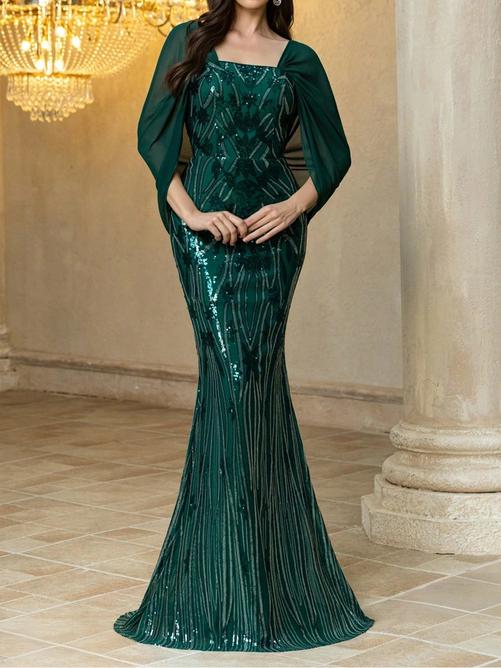 Rochie de ocazie Shein, verde