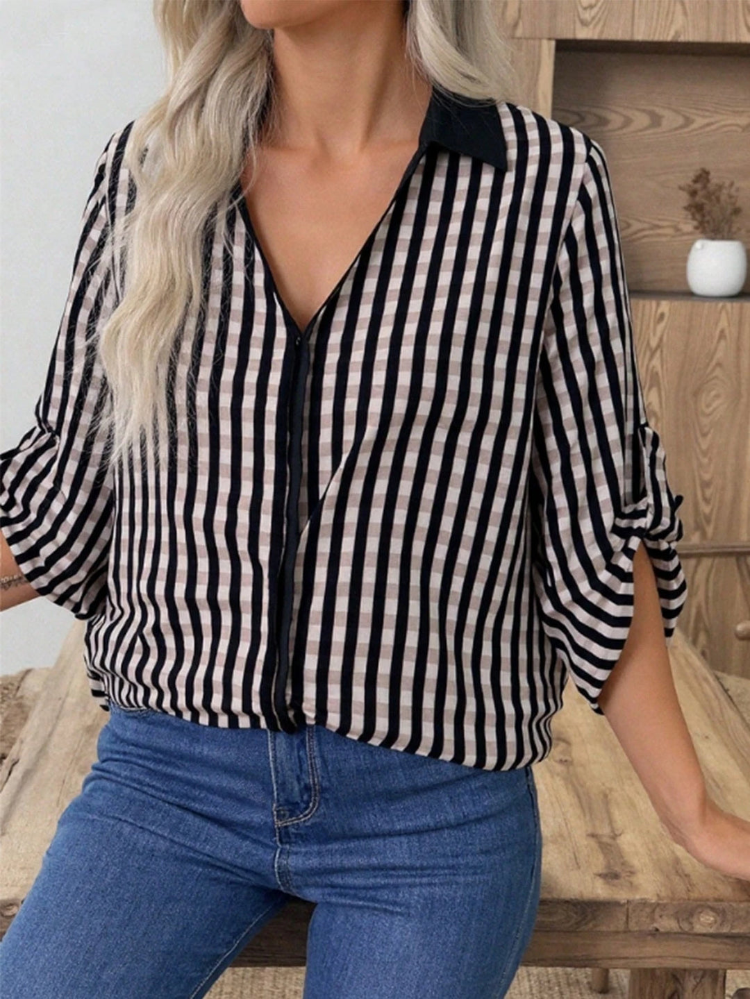 Cămașă cu mânecă scurtă SHEIN, mix culori