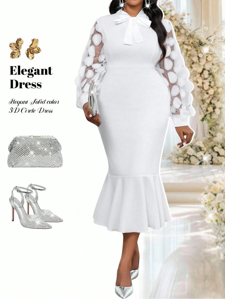 Shein Curve+ maxi ruha, fehér