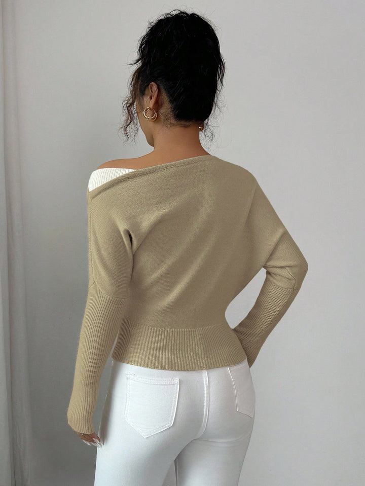 Pulóver Shein, Khaki