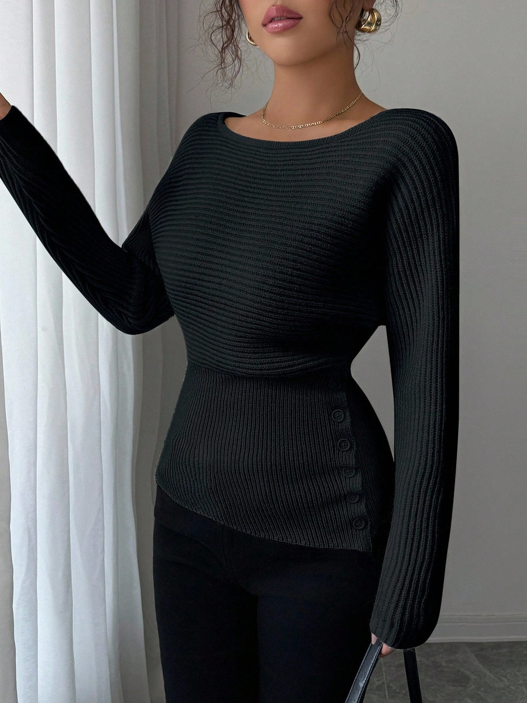 Pulover SHEIN, negru