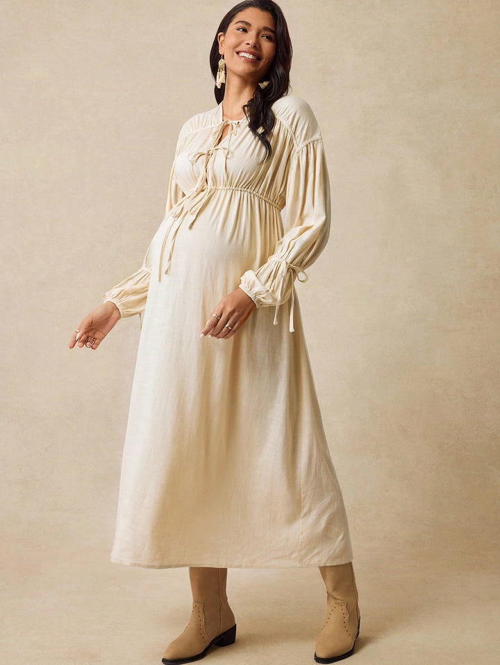Rochie maxi SHEIN, crem