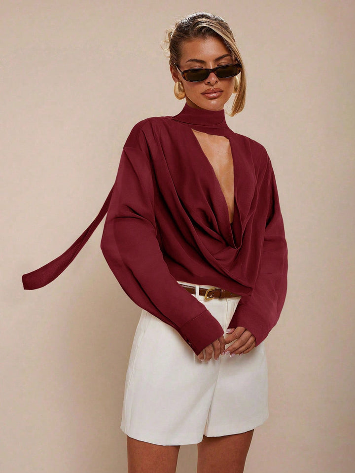 Bluza SHEIN, vișiniu