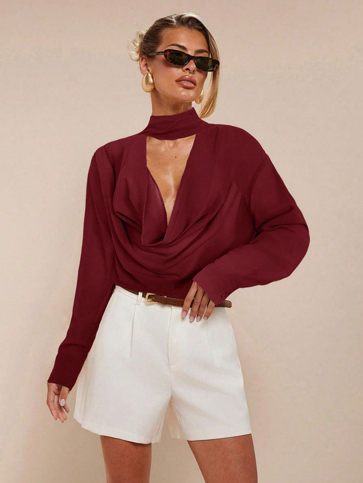 Bluza SHEIN, vișiniu