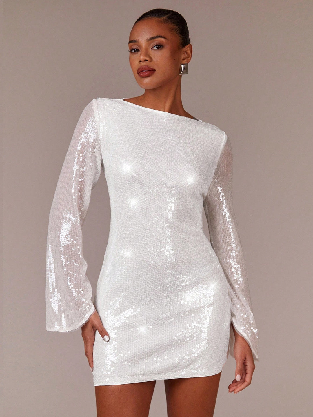 Rochie scurtă SHEIN, alb