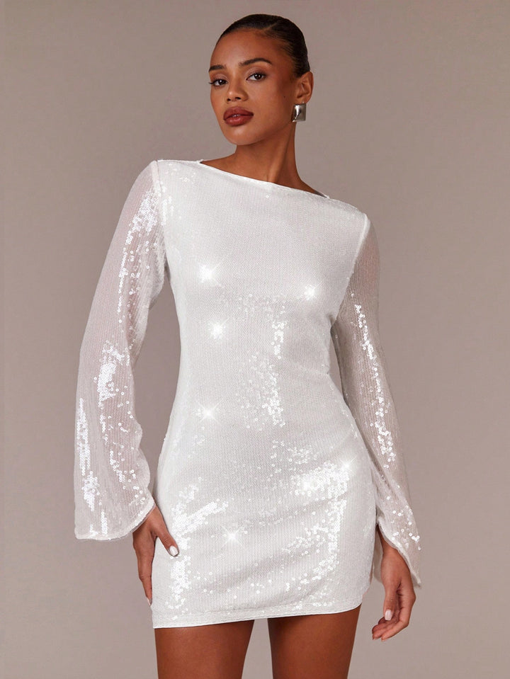 Rochie scurtă SHEIN, alb
