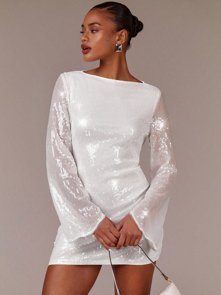 Rochie scurtă SHEIN, alb