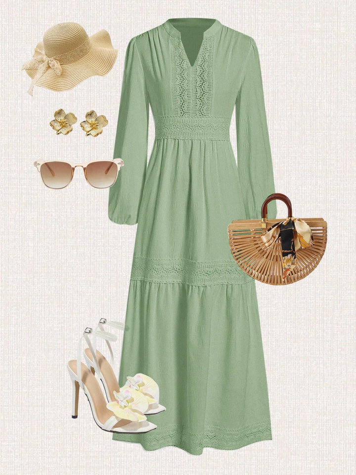 Rochie maxi SHEIN, verde