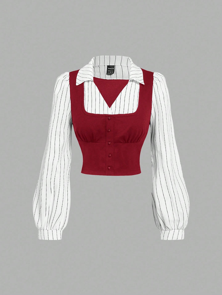 Bluza SHEIN, vișiniu