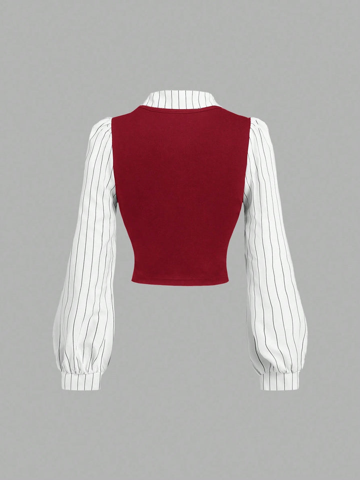 Bluza SHEIN, vișiniu
