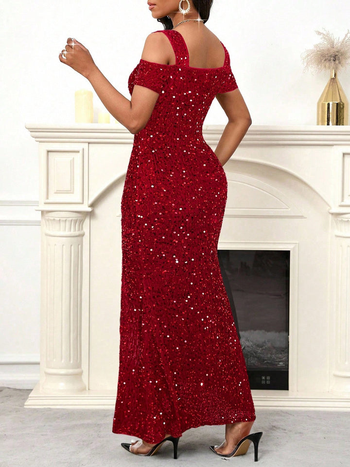 Rochie maxi SHEIN, vișiniu