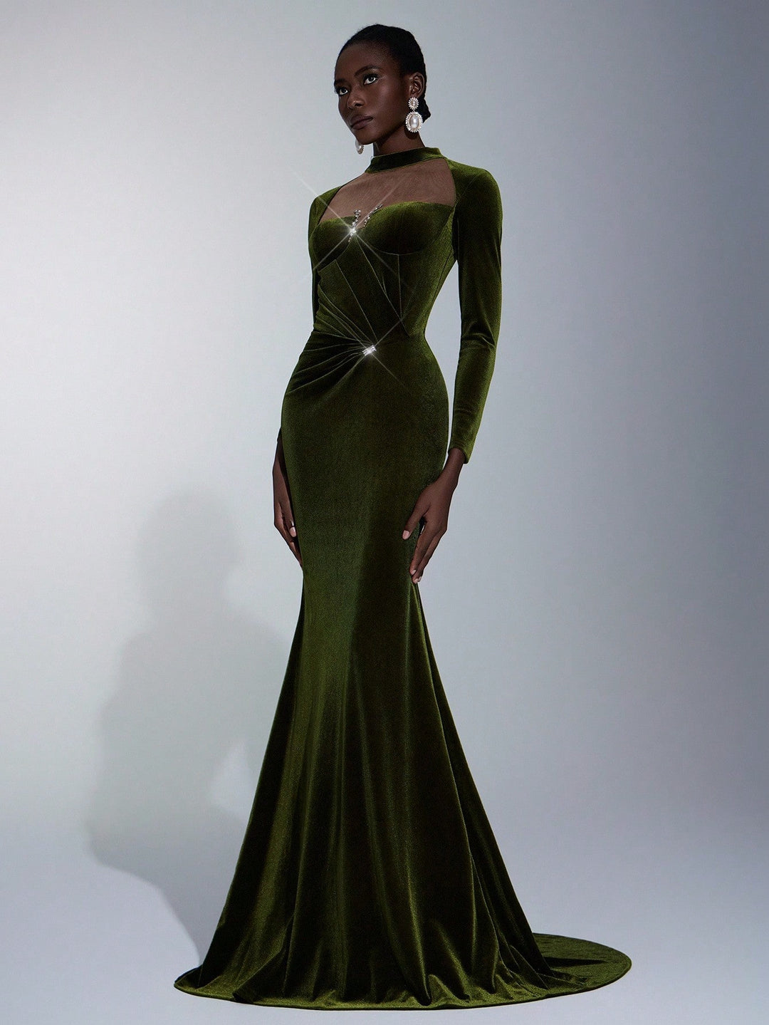 Rochie SHEIN, kaki
