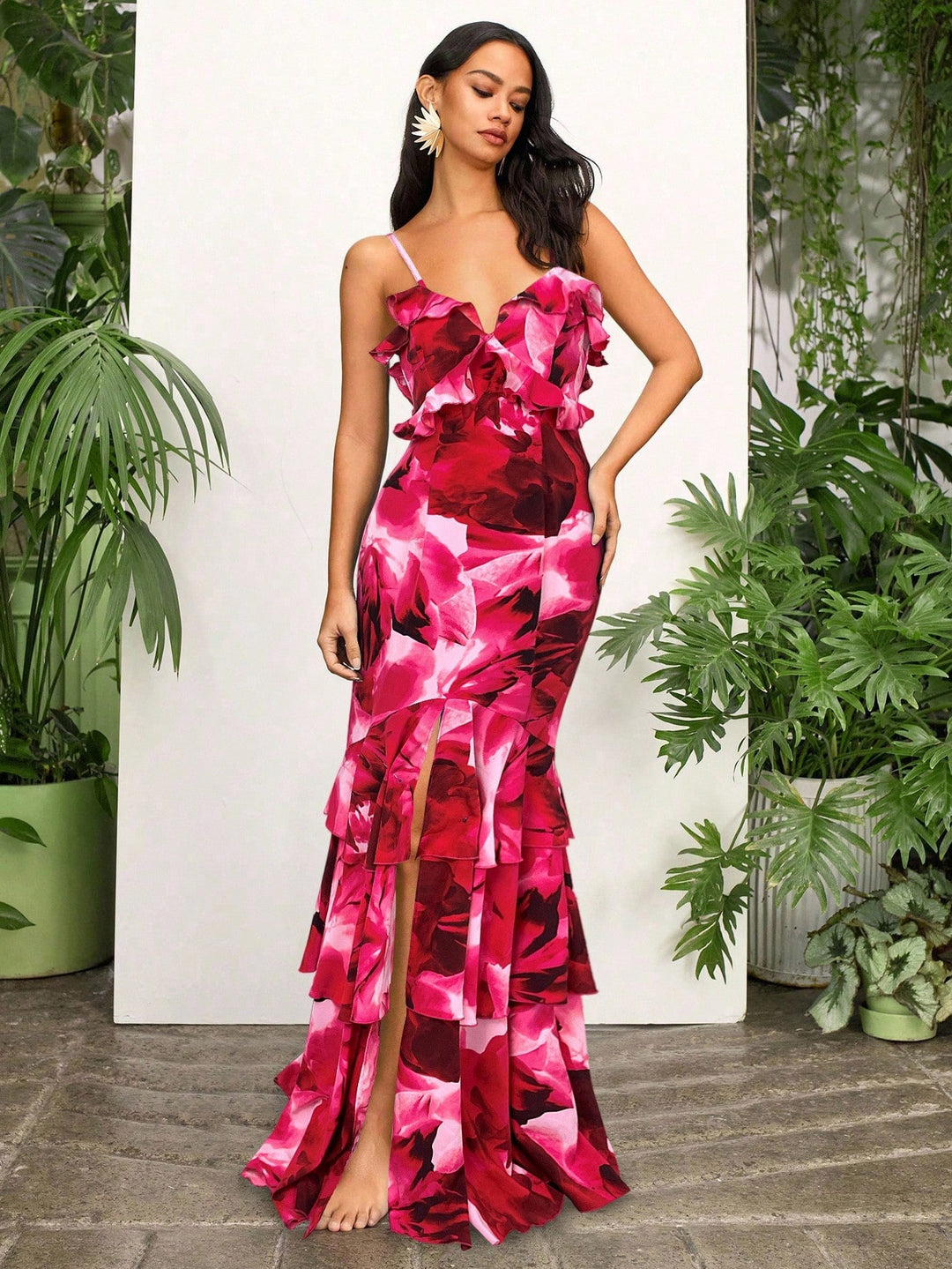 Rochie maxi SHEIN, roșu