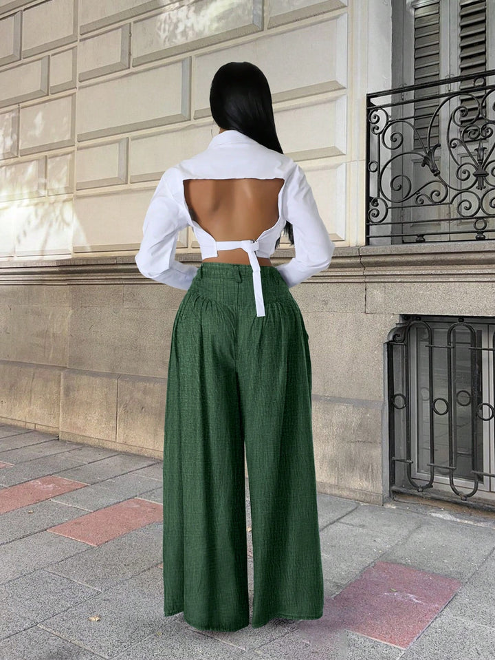 Pantaloni SHEIN, verde