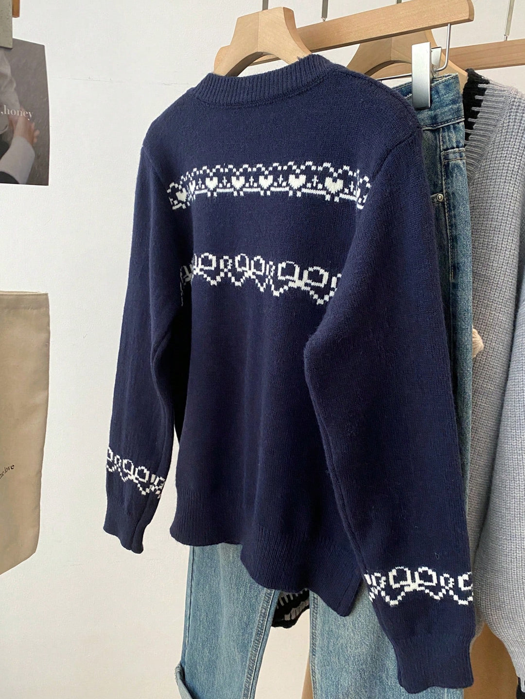Cardigan SHEIN, albastru