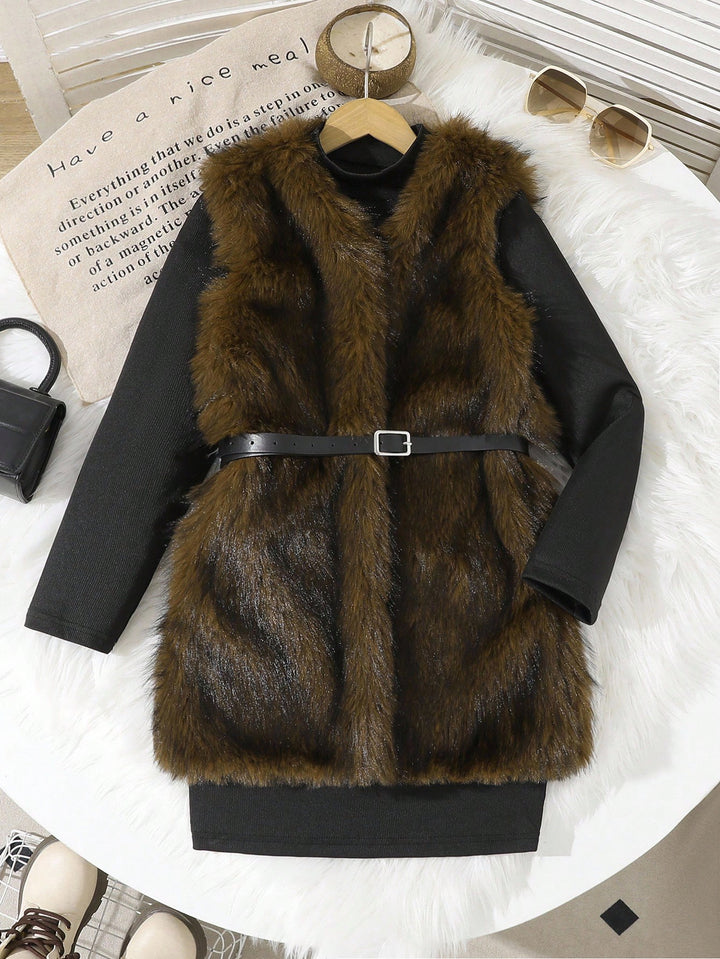 Rochie tricotată SHEIN, negru