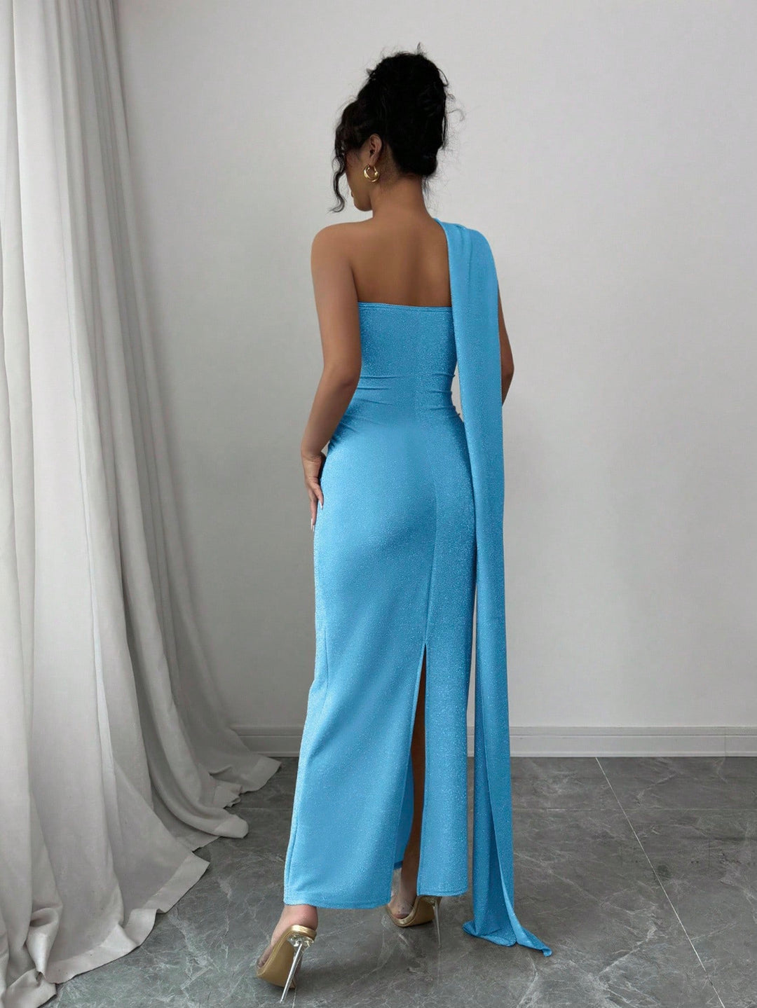 SHEIN maxi ruha, kék