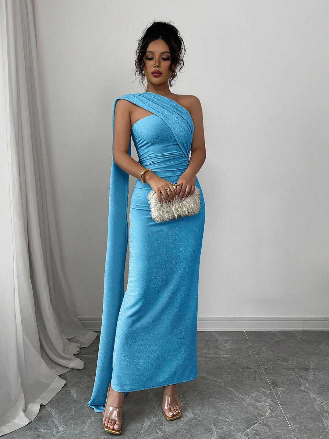 Rochie maxi SHEIN, albastru