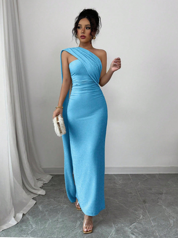 SHEIN maxi ruha, kék