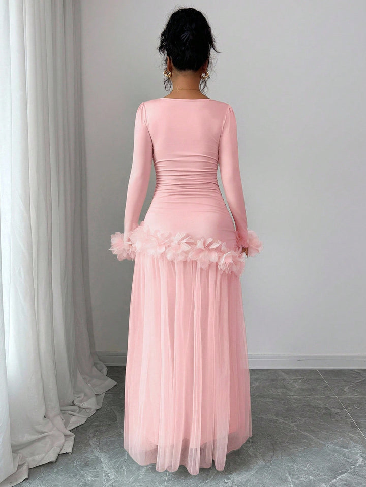 Rochie maxi SHEIN, roz