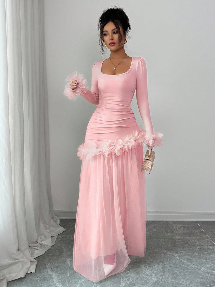 Rochie maxi SHEIN, roz