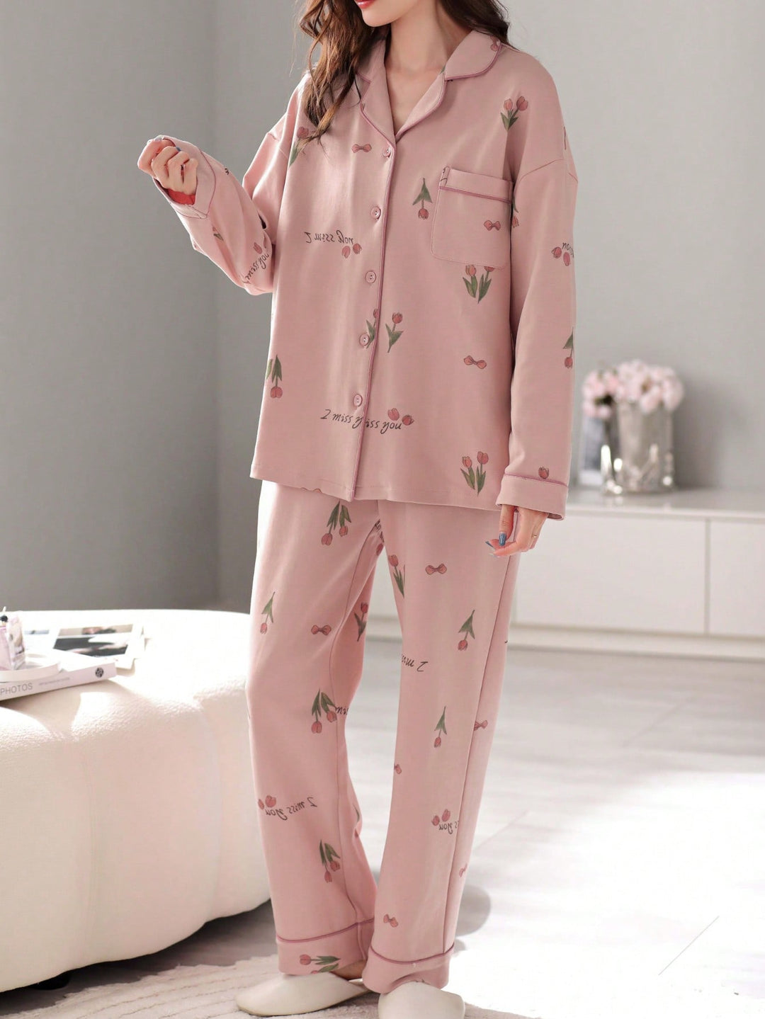 Pijama SHEIN, roz