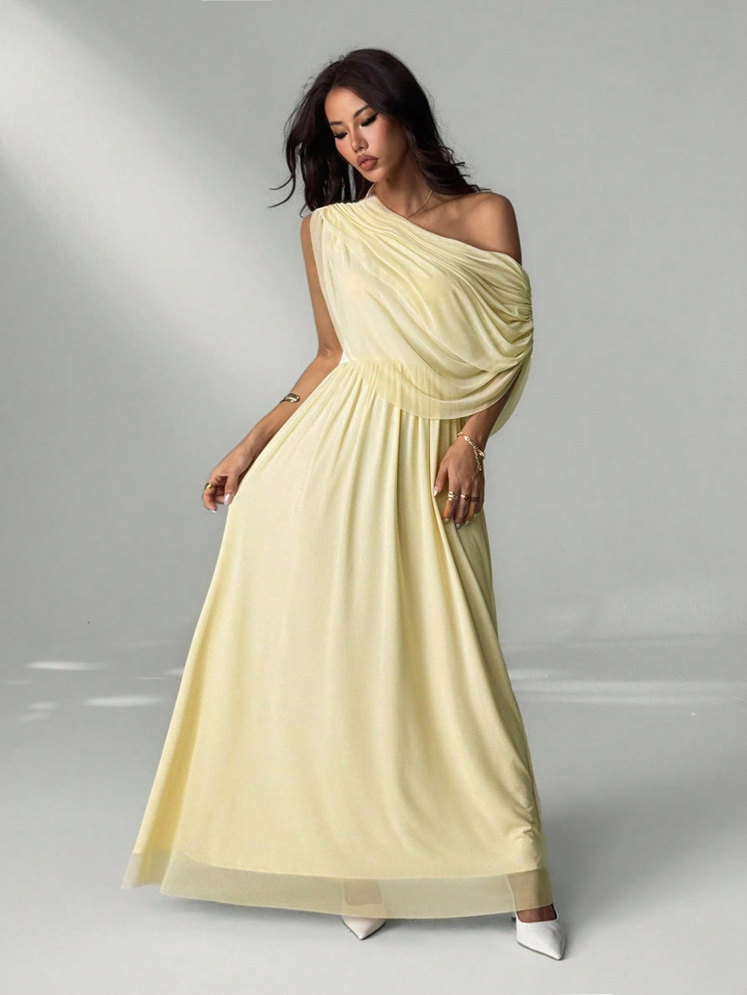 SHEIN Maxi ruha, bézs