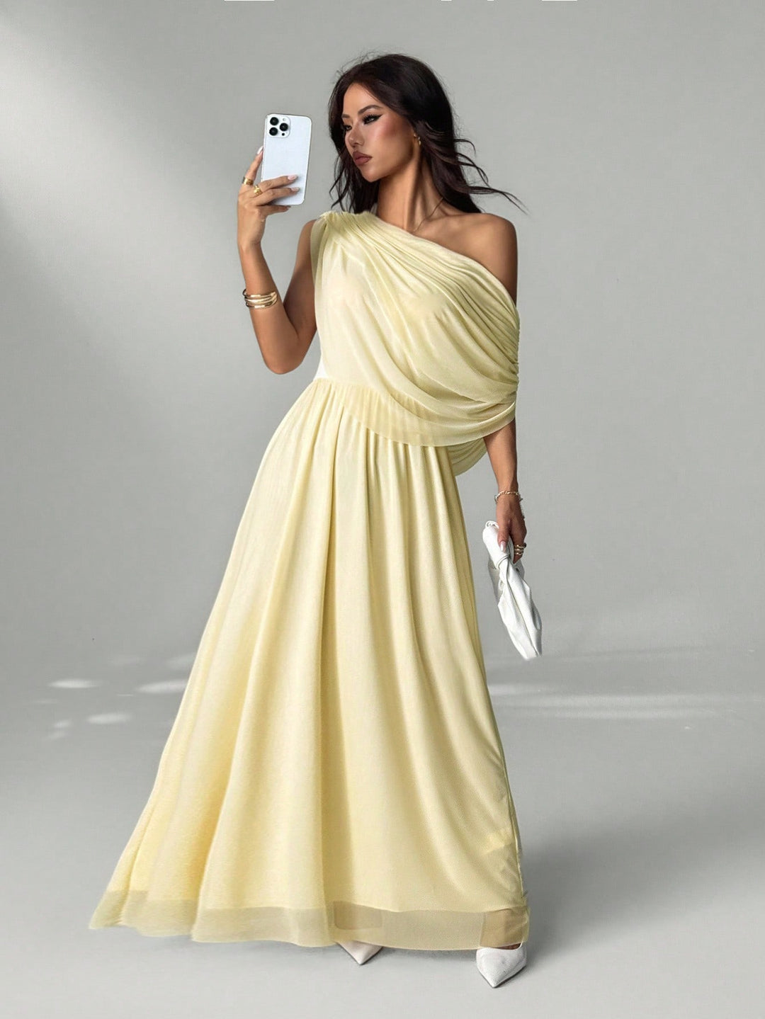 SHEIN Maxi Dress, Beige