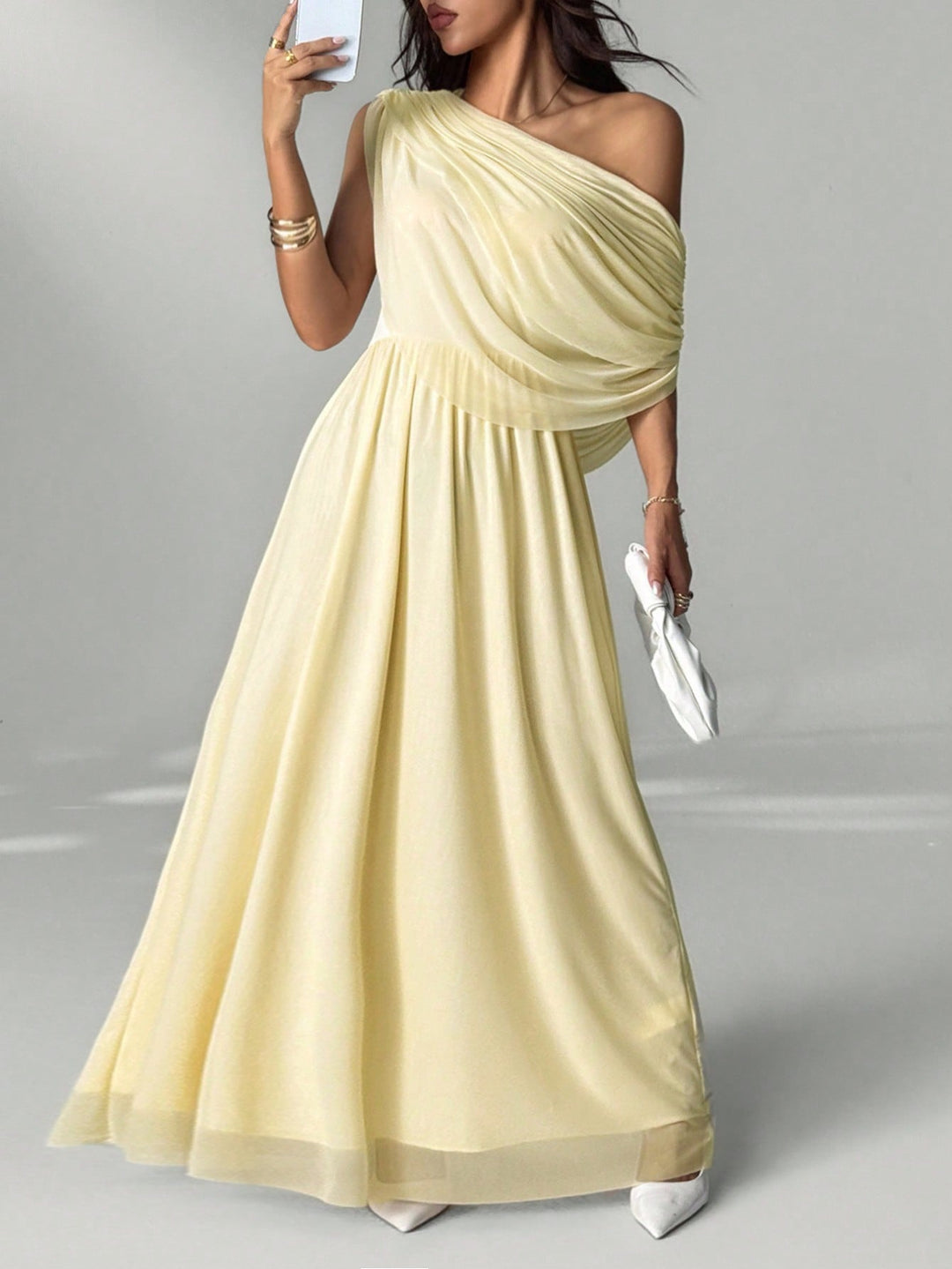 SHEIN Maxi ruha, bézs