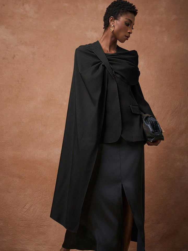 Sacou SHEIN, negru