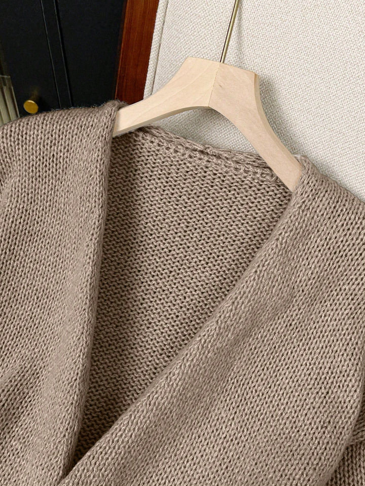 Cardigan SHEIN, maro