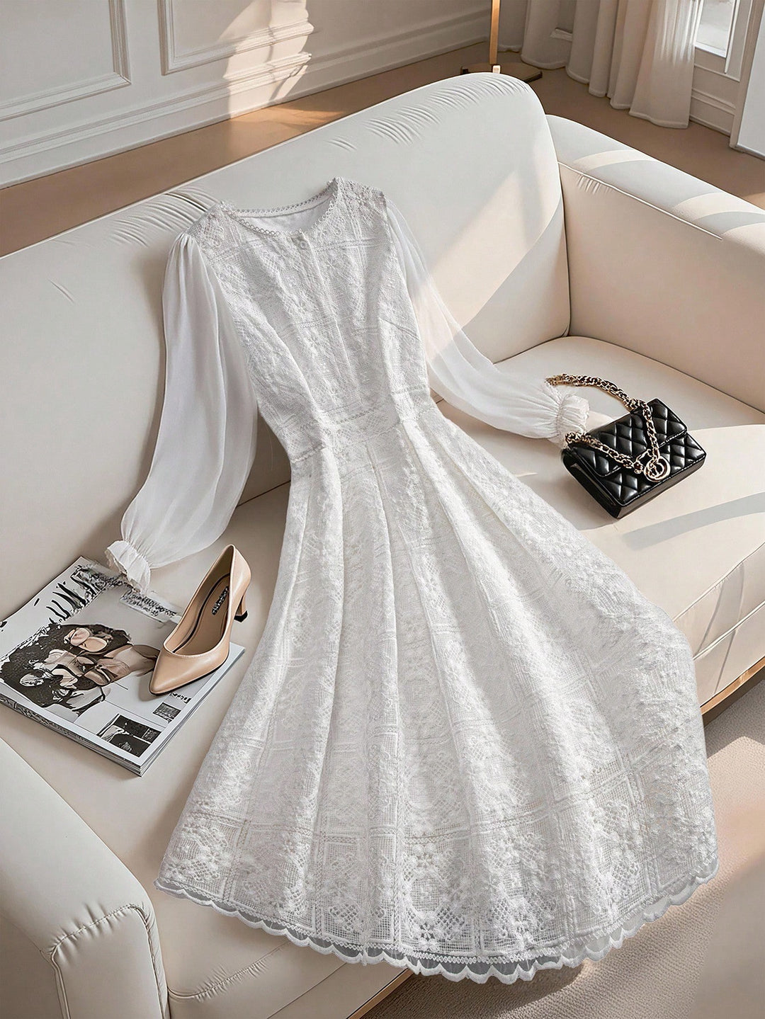 Rochie SHEIN, alb
