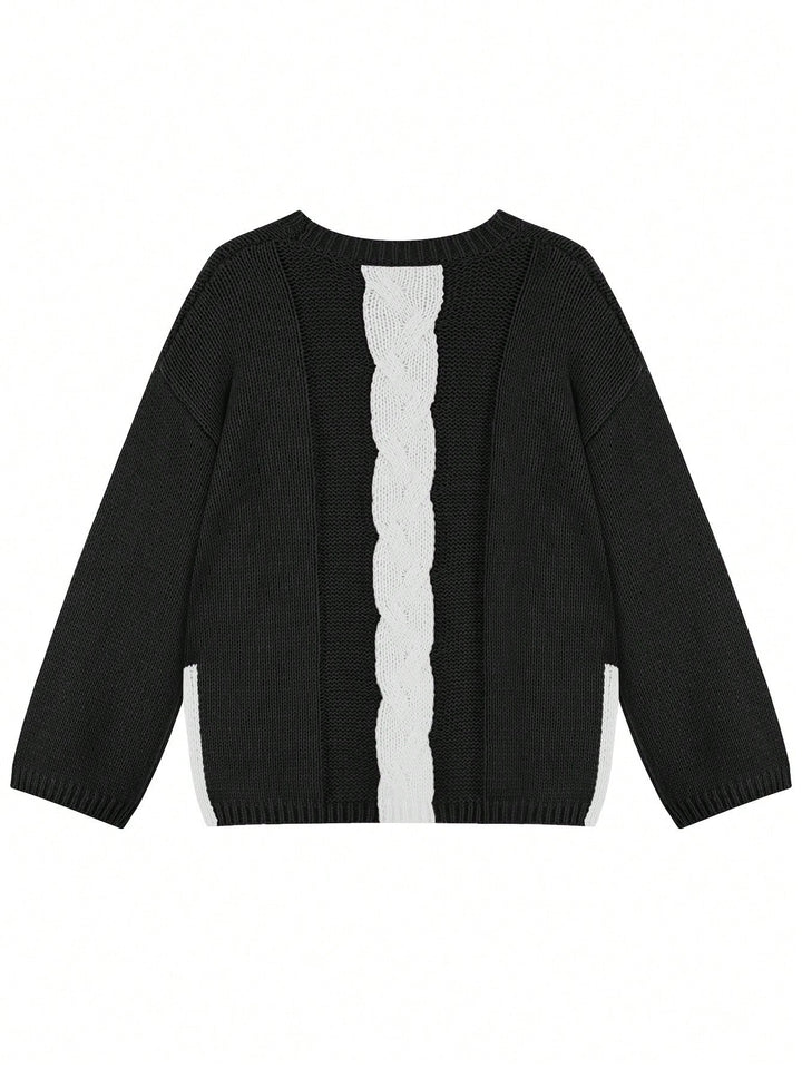Pulover SHEIN, negru