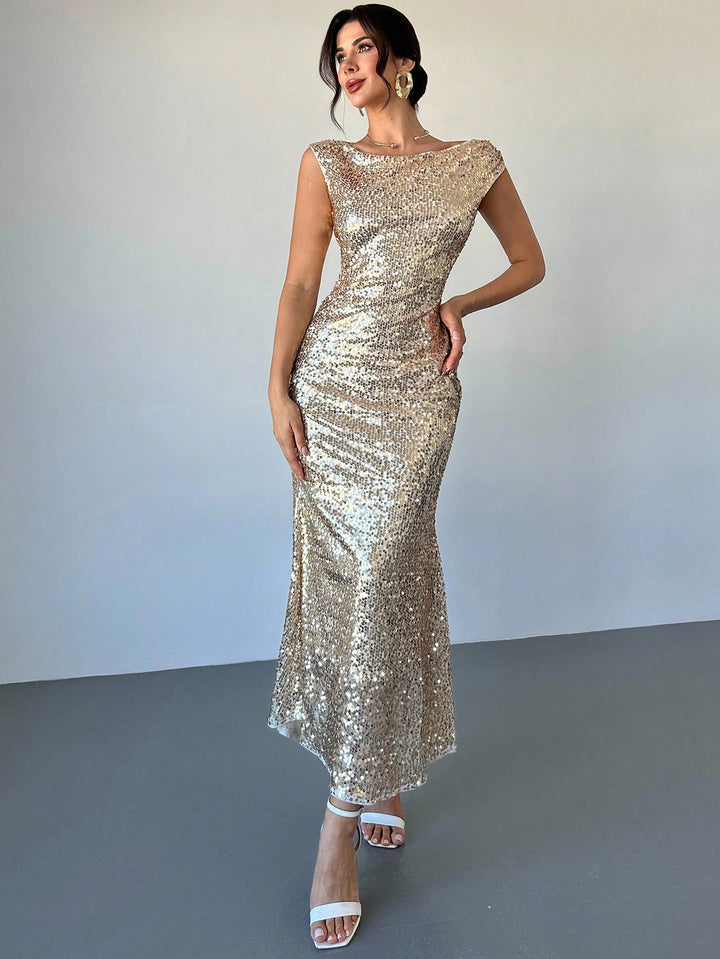 Rochie maxi SHEIN, portocaliu