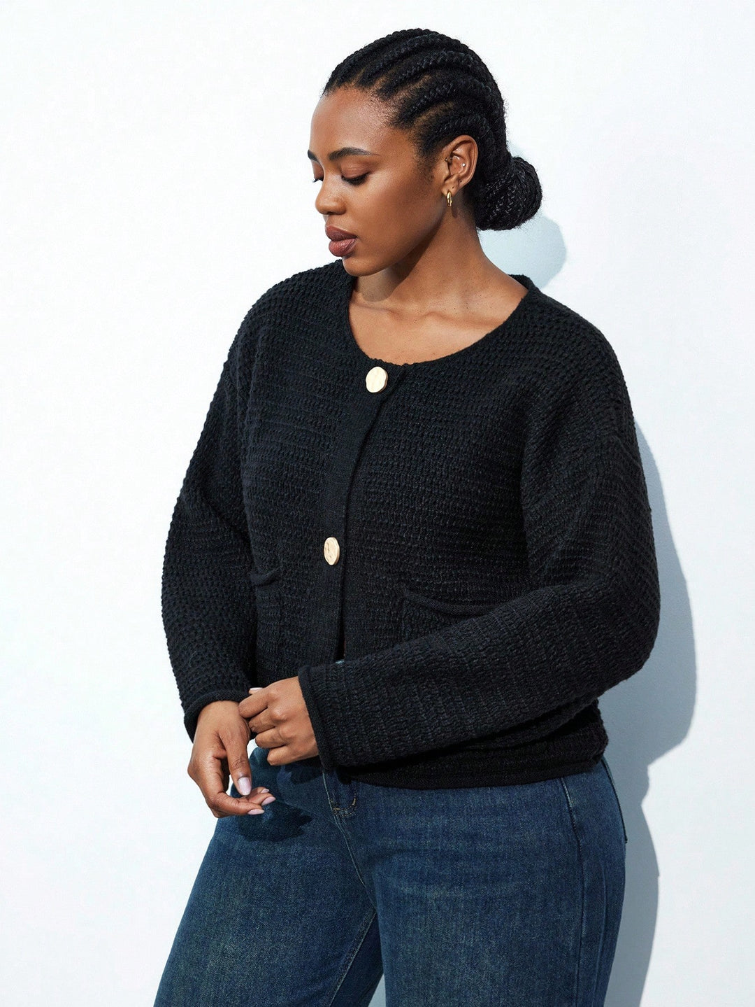 Cardigan SHEIN, negru