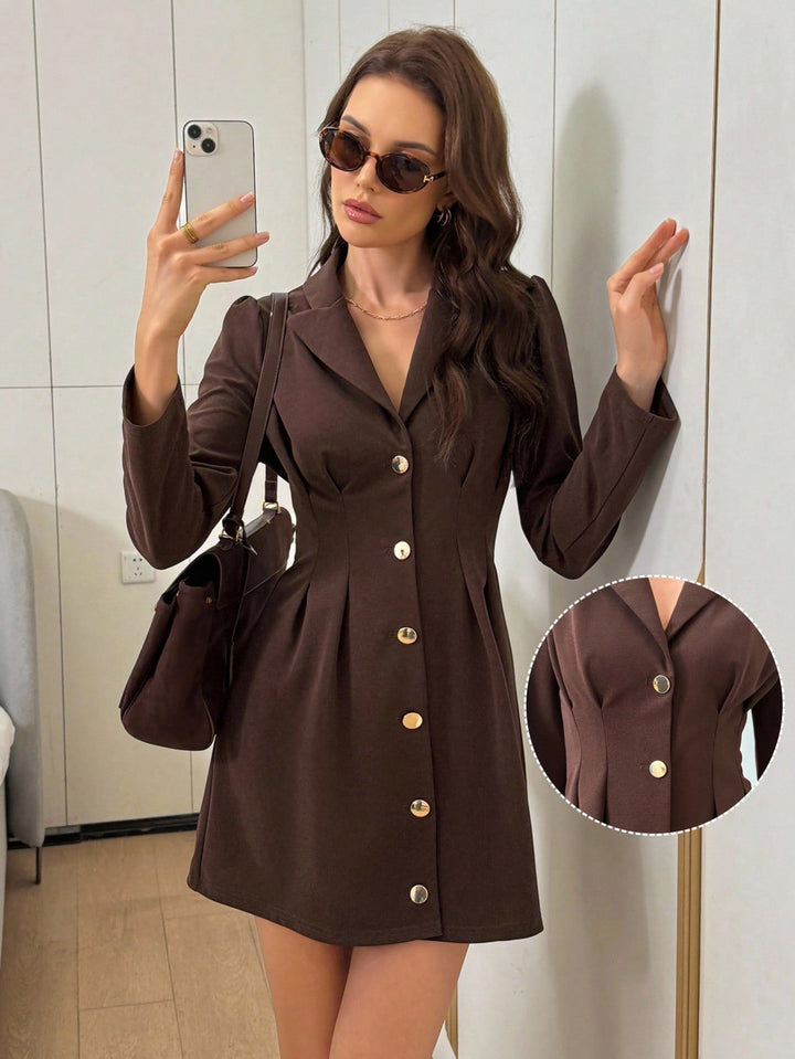 Rochie scurtă SHEIN, maro