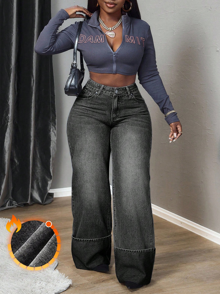 Jeans SHEIN, negru