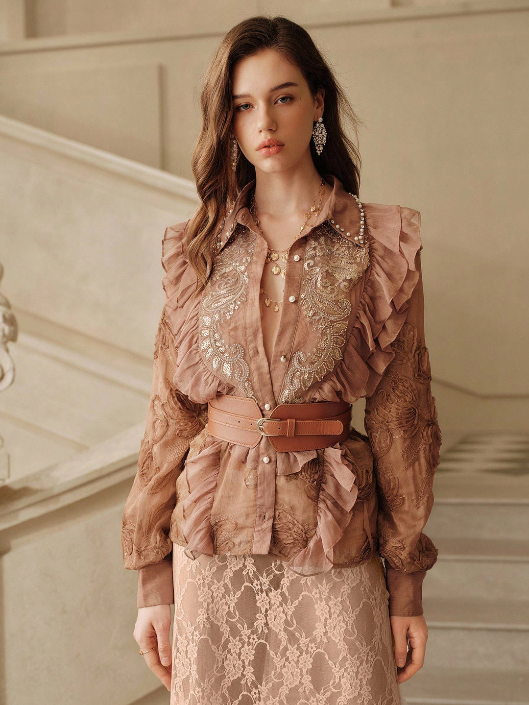 Bluza SHEIN, maro