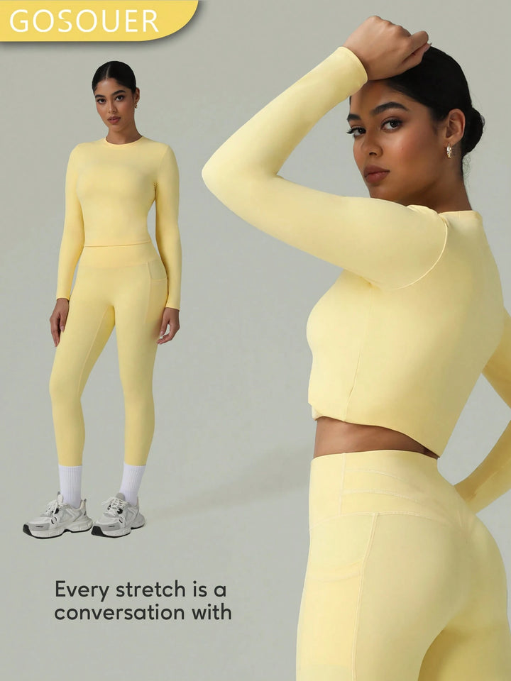 Leggings SHEIN, sárga
