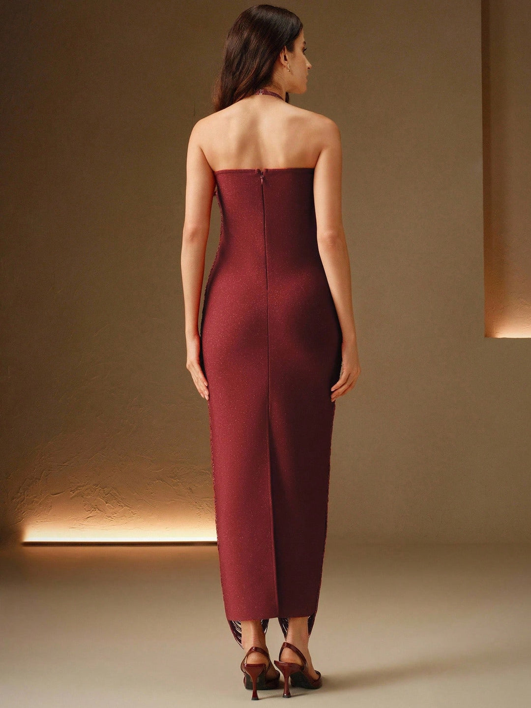 Rochie midi SHEIN, roșu