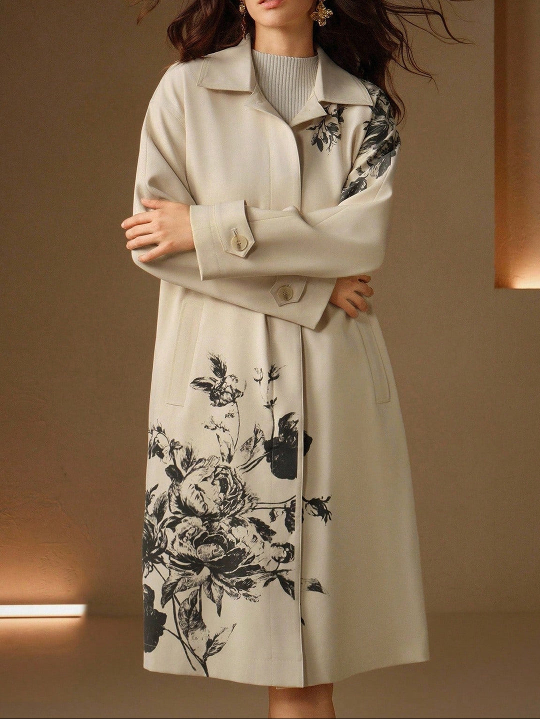 Trench Shein, crem