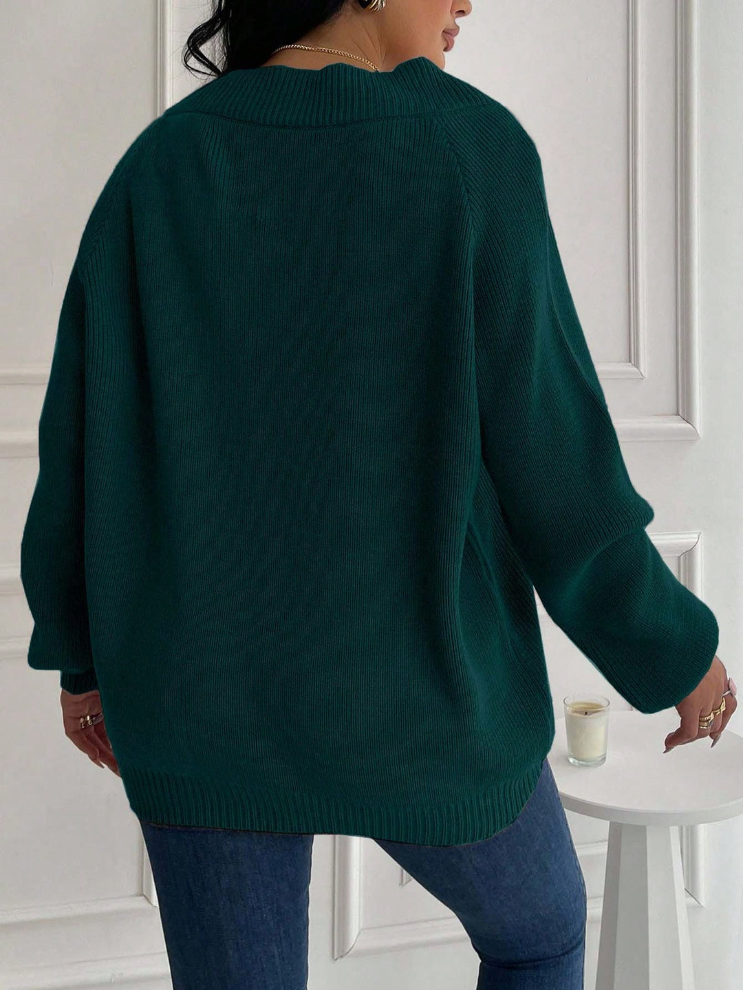 Pulover SHEIN, verde