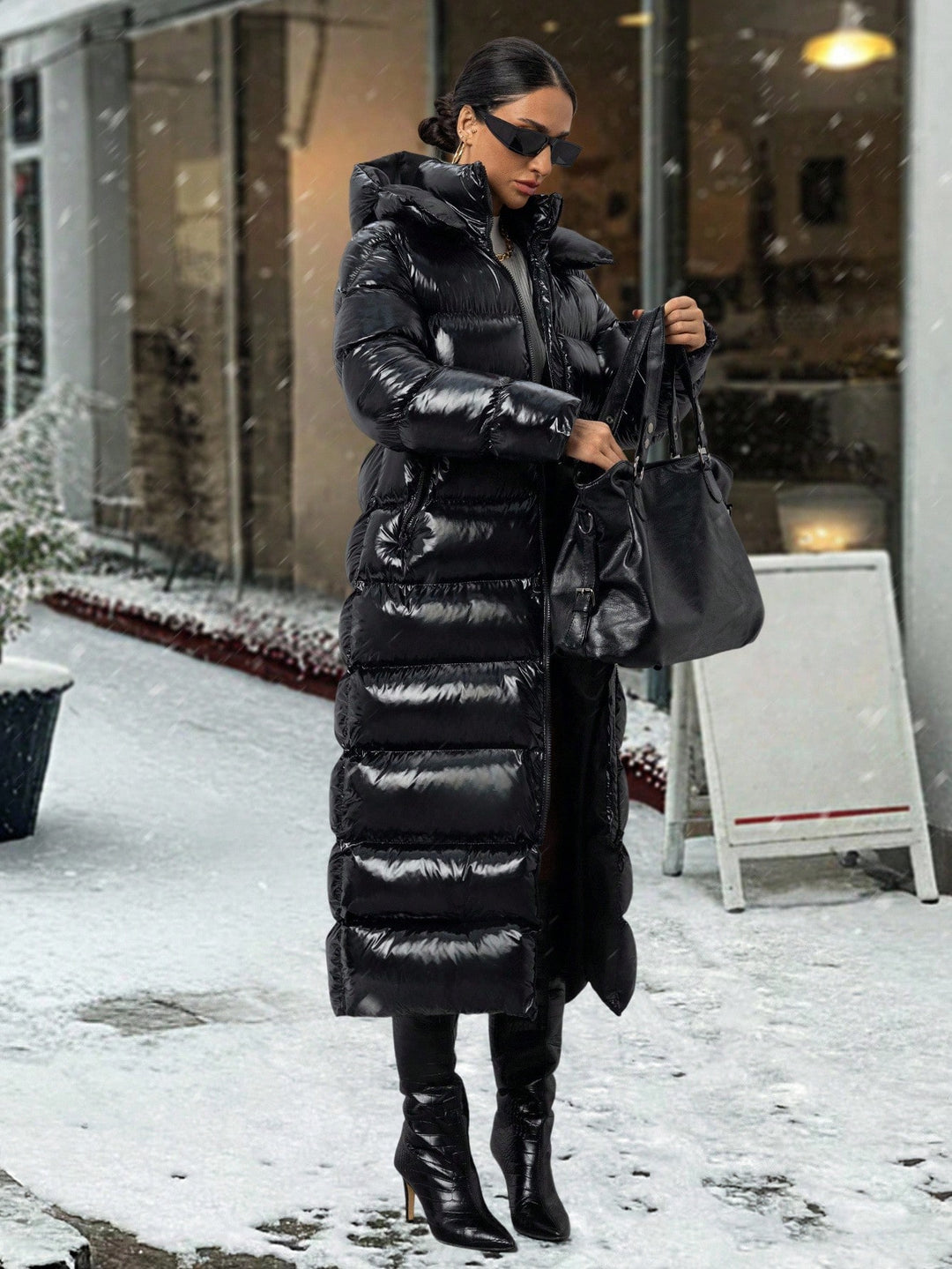 SHEIN Coat, Black